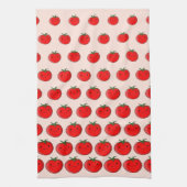 Cute Cartoon Tomato Pattern Theedoek (Verticaal)
