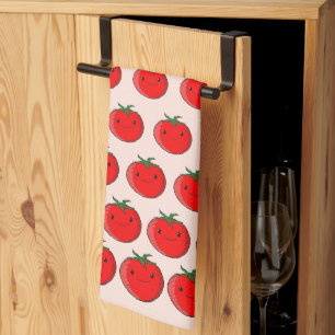 Cute Cartoon Tomato Pattern Theedoek