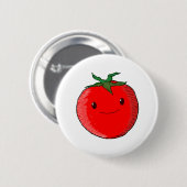 Cute Cartoon Tomato Ronde Button 5,7 Cm (Voorkant /achterkant)