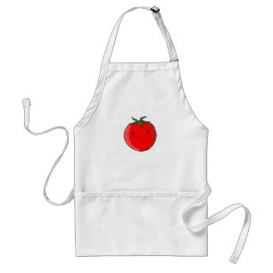 Cute Cartoon Tomato Standaard Schort