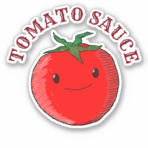 Cute Cartoon Tomato Sticker