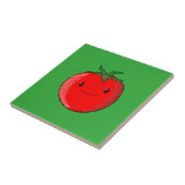 Cute Cartoon Tomato Tegeltje (Zijkant)