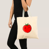Cute Cartoon Tomato Tote Bag (Voorkant (product))