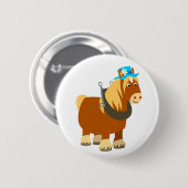 Cute Cartoon Trait Breton Horse Button Badge (Voorkant /achterkant)