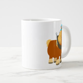 Cute Cartoon Trait Breton Horse Jumbo Mok