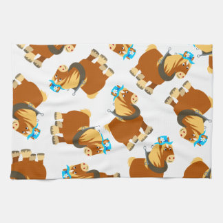 Cute Cartoon Trait Breton Horse Kitchen Towel Theedoek