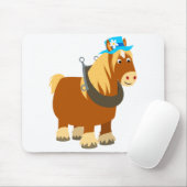 Cute Cartoon Trait Breton Horse Mousepad Muismat (Met muis)