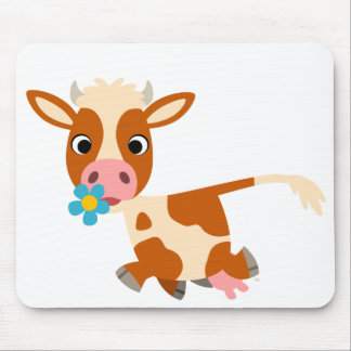 Cute Cartoon Trotting Koe Mousepad Muismat