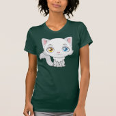 Cute Cartoon Turkey Angora ate T-shirt (Voorkant)