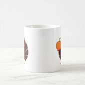 Cute Cartoon Turkey Thanksgiving Art Koffiemok (Center)