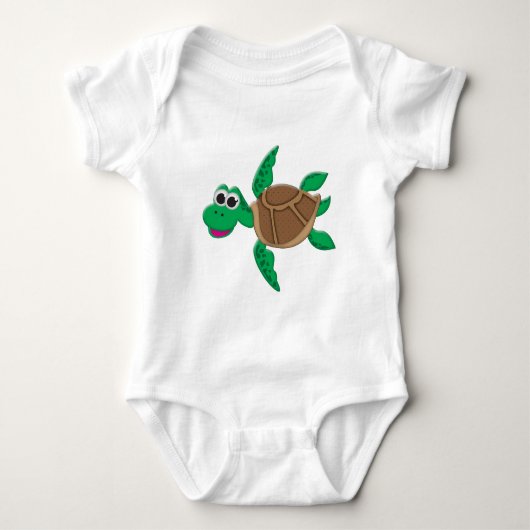 Cute Cartoon Turtle Romper (Voorkant)