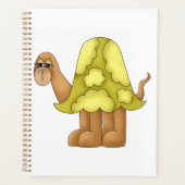 Cute Cartoon Turtle with Puffy Green Shell Planner (Voorkant)