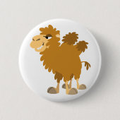 Cute Cartoon Two-Humped Camel Button Badge (Voorkant)