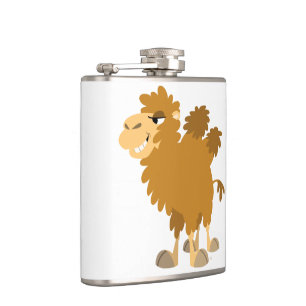 Cute Cartoon Two-Humped Camel Hip Flask Heupfles
