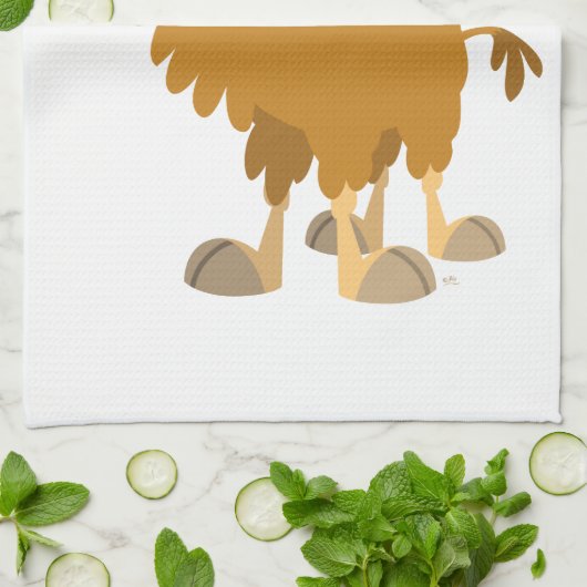 Cute Cartoon Two-Humped Camel Kitchen Towel Theedoek (Gevouwen)