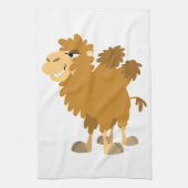 Cute Cartoon Two-Humped Camel Kitchen Towel Theedoek (Verticaal)
