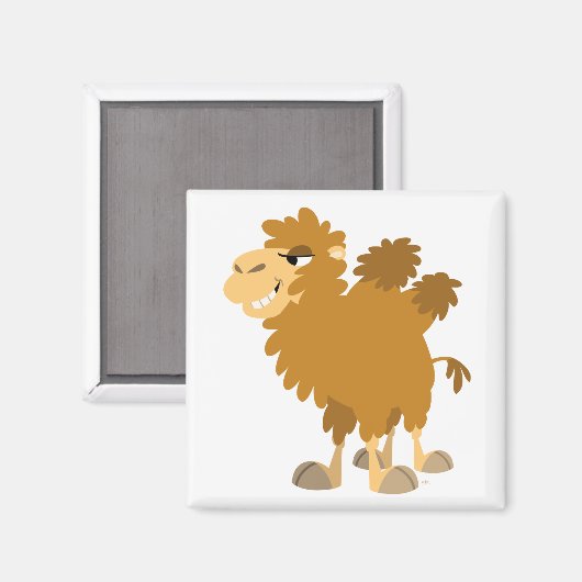 Cute Cartoon Two-Humped Camel Magnet (Voorkant / Achterkant)