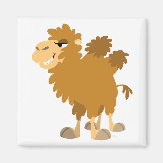 Cute Cartoon Two-Humped Camel Magnet (Voorkant)