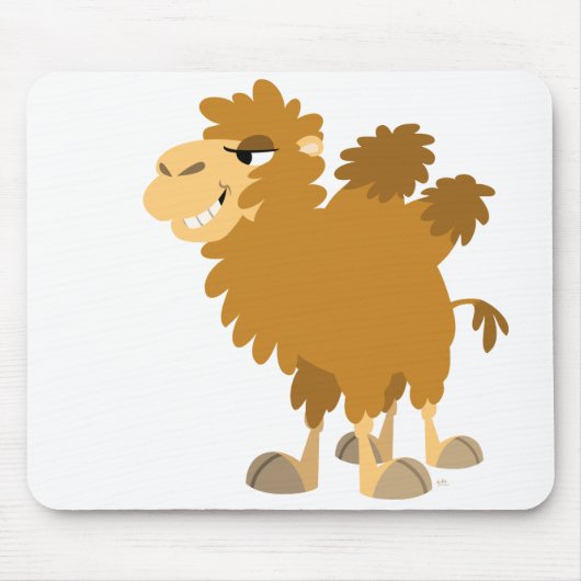 Cute Cartoon Two-Humped Camel Mousepad Muismat (Voorkant)