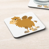 Cute Cartoon Two-Humped Camel-Onderzetters set Drankjes Onderzetter (Linkerzijde)