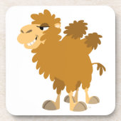 Cute Cartoon Two-Humped Camel-Onderzetters set Drankjes Onderzetter (Voorkant)
