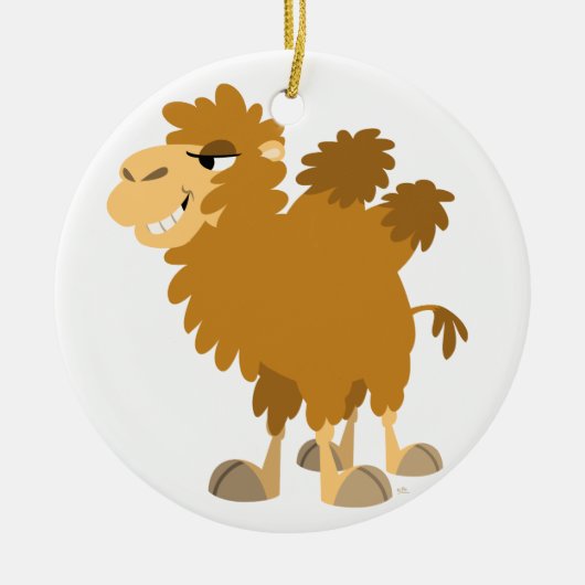 Cute Cartoon Two-Humped Camel Ornament (Voorkant)