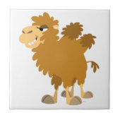 Cute Cartoon Two-Humped Camel Tegel Tegeltje (Voorkant)