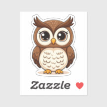 Cute Cartoon Uil Met Grote Ogen