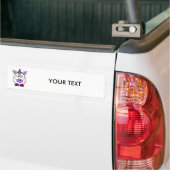 Cute Cartoon Unicorn Bumpersticker (Op Truck)