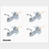 Cute Cartoon Unicorn in a Haast Sticker (Vel)