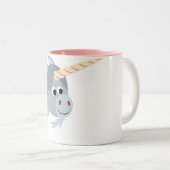 Cute Cartoon Unicorn in een Mok Snel (Voorkant rechts)