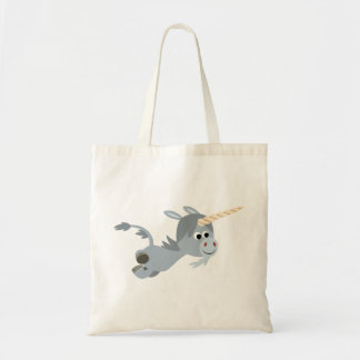 Cute Cartoon Unicorn in een spoedtas Tote Bag