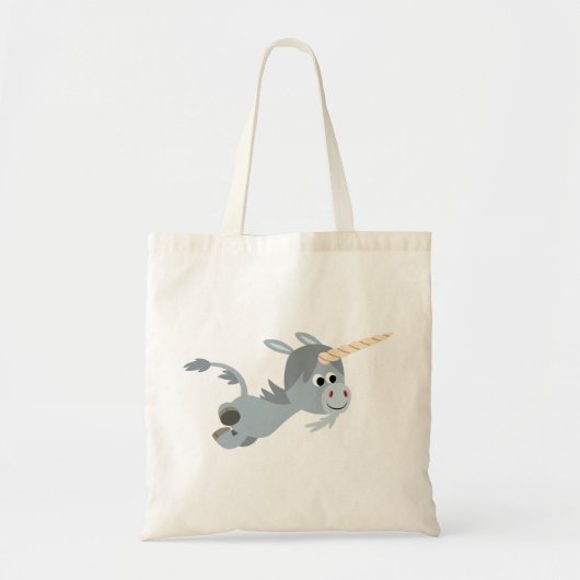 Cute Cartoon Unicorn in een spoedtas Tote Bag (Voorkant)