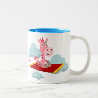 Cute Cartoon Unicorn's Magic Carpet Ride Mok