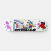 Cute cartoon unieke unicorn skateboard (Horizontaal)