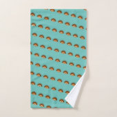 Cute Cartoon Urchin Pattern Bad Handdoek (Handdoek)