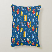 Cute Cartoon Vehicles Pattern  Accent Kussen (Achterkant (Verticaal))