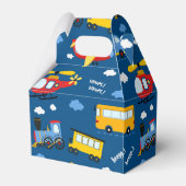 Cute Cartoon Vehicles Pattern Bedankdoosjes (Achterkant)