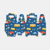 Cute Cartoon Vehicles Pattern  Bedankdoosjes (Uitgevouwen)