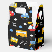 Cute Cartoon Vehicles Pattern Bedankdoosjes (Geopend)
