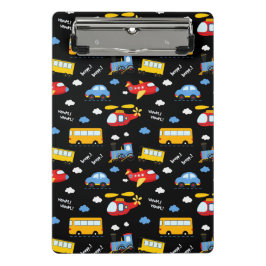 Cute Cartoon Vehicles Pattern Mini Klembord