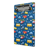 Cute Cartoon Vehicles Pattern  Mini Klembord (Angled2)