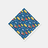 Cute Cartoon Vehicles Pattern Servet (Hoek)