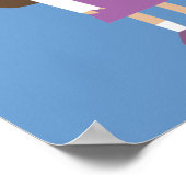 Cute Cartoon verpleegster en kind Poster (Hoek)