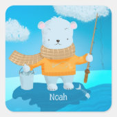 Cute Cartoon Vist Stickers Beren Kinderen (Voorkant)