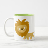 Cute Cartoon Walking Lion Mok (Links)