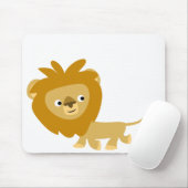 Cute Cartoon Walking Lion Mousepad Muismat (Met muis)