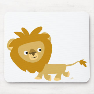 Cute Cartoon Walking Lion Mousepad Muismat