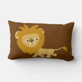 Cute Cartoon Walking Lion Pillow Kussen (Achterkant)