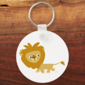 Cute Cartoon Walking Lion Sleutelhanger (Voorkant)